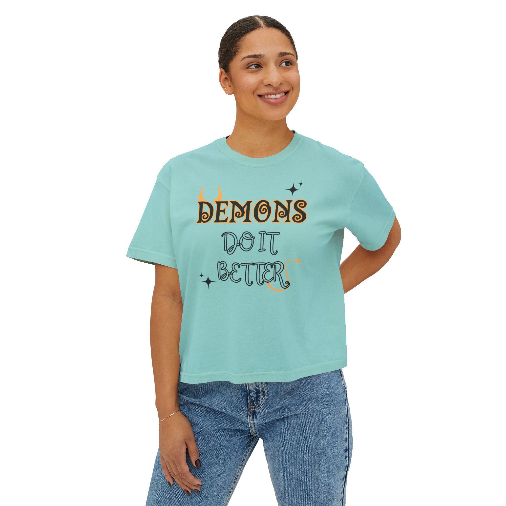 Demons Do It Better* Women's Boxy Tee