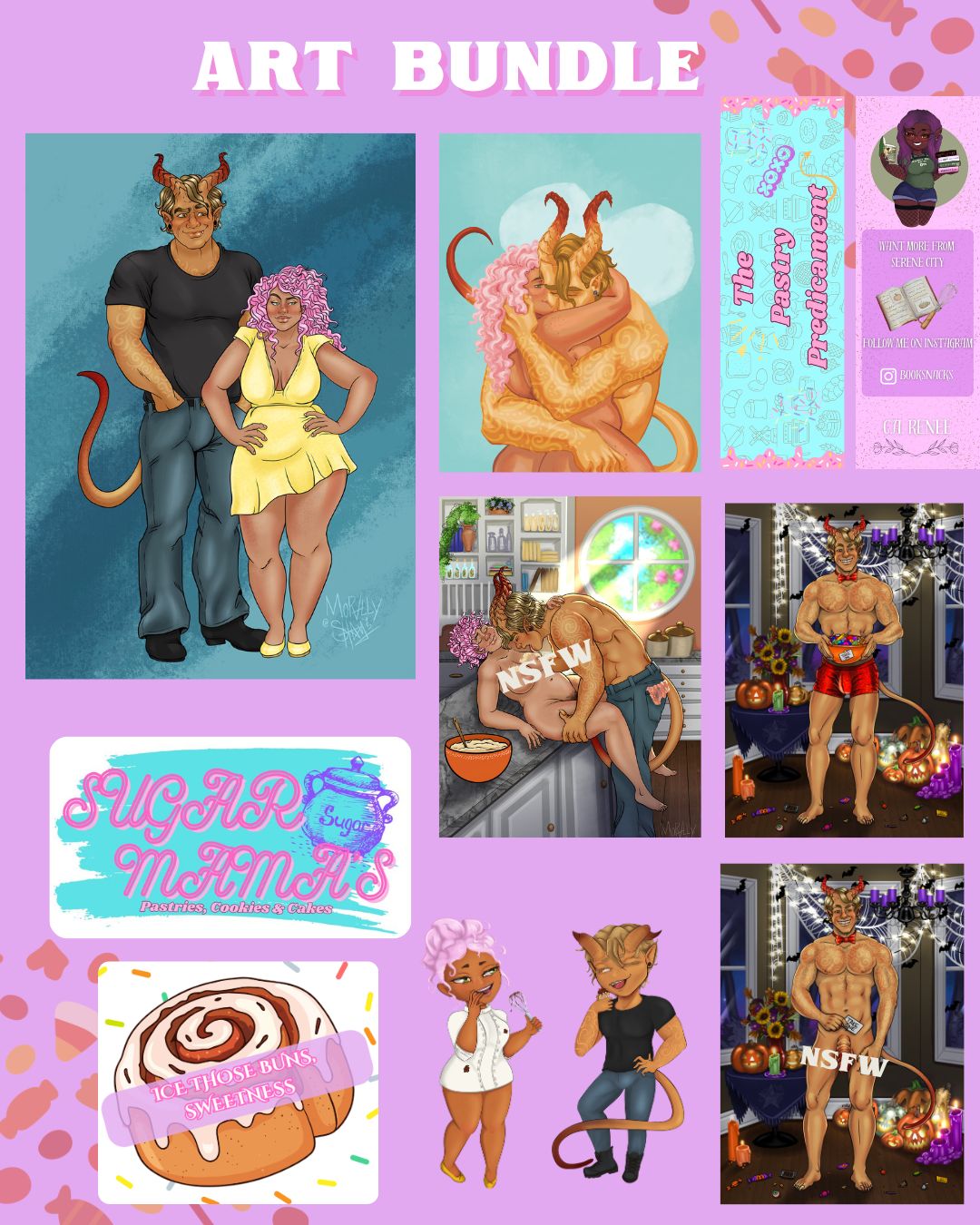The Pastry Predicament Art Bundle